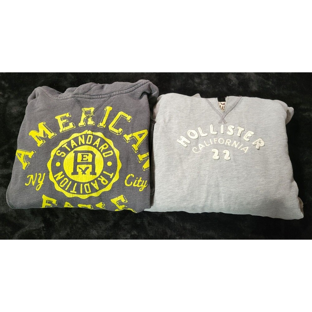 Lot Of 2 Woman's Size Medium Hoodie Sweatshirt America Eagle And Holister